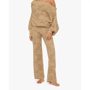 Wide Leg Crochet Pants