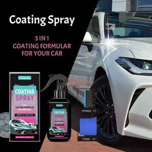 Car Coating Spray, Car Paint Coating Agent, Car Wax, Polishing, Maintenance, Anti-Fouling, Stain-Resistant Protective Wax