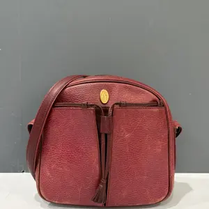 Pre-owned Cartier Leather Shoulder Bags Shoulder Bag Calfskin Burgundy (mg032326a0)