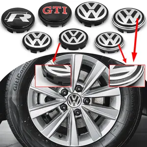 4pcs 55mm 65mm Car Styling Wheel Center Cap Hub Replaced Covers For Volkswagen VW GTI Golf 5 6 7 Mk4 Mk5 Mk6 Polo Passat B5 B6 B7 Scirocco Jetta Tiguan CC Touareg Beetle Rline R Touran Bora