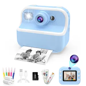 Kids Instant Print Camera, 1080P Digital Camera for Girls Boys Age 3-12, Christmas Birthday Gift, Toy Camera for Kids