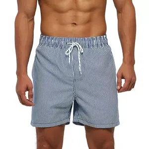 Mens Swimming Trunks Old Money Style 5 Inch Inseam Swim Shorts Summer Bathing Suit Swimwear Beachwear Swimtrunks with Pockets