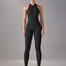 Solid Color High-Intensity Tight-Fitting Long Sports Yoga Running Fitness Zipper jumpsuits workout Apparel for Women Soft Stretch Fabric Moisture-Wicking Stretchable Activewear pilates gymgirls