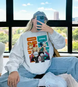 D3ku x Bakug0 MHA Anime Manga T-Shirt My Her0 Academla Sweatshirt Hoodie Anime Fan Gift Casual
