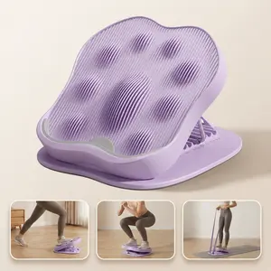 Portable Slant Board Max Load 880 lbs 9-Level Adjustable Calf Stretch Board Non-Slip Surface for Safe Stretching Improved Ankle Flexibility Balance & Rehab Anywhere Purple