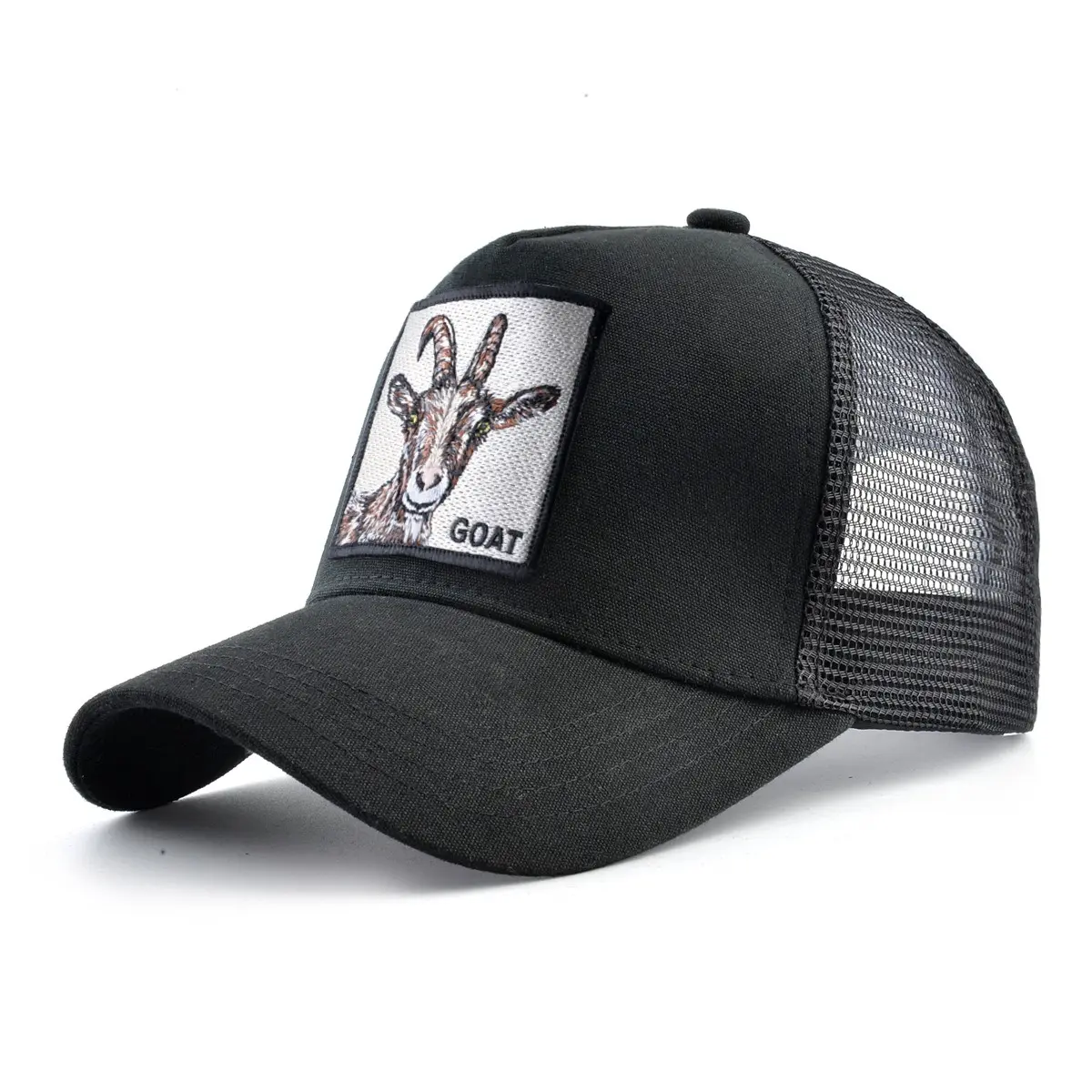 Goorin Bros The Farm Goat Trucker Hat Unisex Animal Embroidered Mesh Snapback Cap