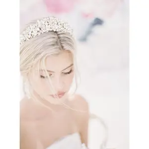 RANIER Crystal and Freshwater Pearl Headpiece Tiara