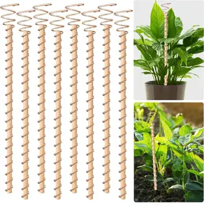 8pcs Electroculture Plant Stakes, 13.5'' Copper Coil Wire Antennas Garden Stakes, Tensor Rings Kit, Copper Rods Electronic Planting for Growing Vegetable Garden Plants Support Outdoor Indoor