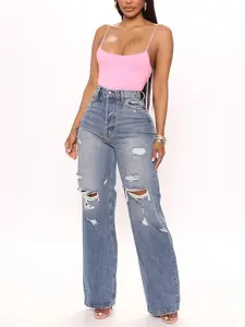 On Trend 90's Baggy Jeans - Medium Blue Wash