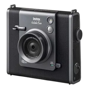 Fujifilm instax WIDE Evo Instant 16 Megapixel Film Camera with 10 Lens Effects (Black and Gray)