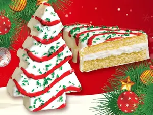 Freeze- Dried  2 Christmas Tree Cakes - Perfect Holiday Treat. Unique Snack. Crunchy perfection. Coffee Dipper