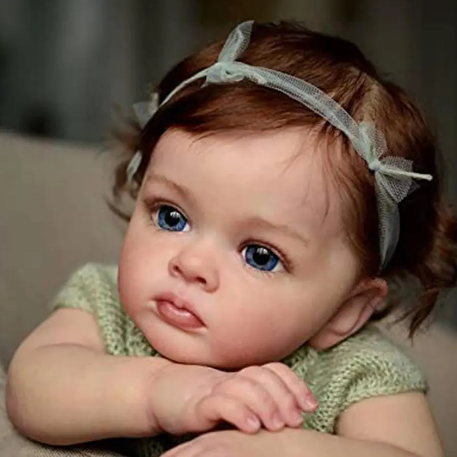 20inch 50cm Reborn Baby Dolls Real Life Soft Silicone Vinyl Realistic Reborn Dolls, Reborn Gentle Touch Dolls Handmade Toy