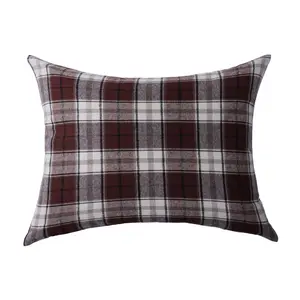 Lodge Toile Plaid Pillow