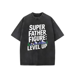 100% Pure Super Dad Mountaineering |   High Quality Heavy New Print Short-Sleeved T-Shirt Men |   Fashion Trend Street Retro, Summer Round Neck Loose Plus Size Casual Shirt |   Perfect Holiday Gift for Adult and Teen Males