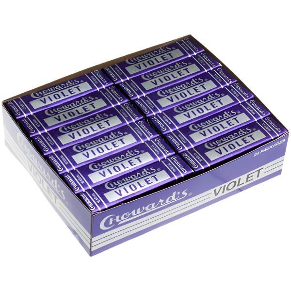 Choward's Violet Mints 24 ct. - Soft and Smooth Mints with Floral Flavor - 24 Count Pack Bonbon Snack