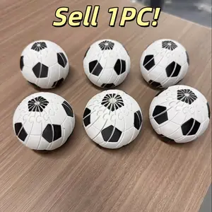 1PC Soccer Design Rotating Spherical Kinetic Ornament, Interactive Gravity Desk Decor, Novelty Spinning Desk Prop, Fun Gift for Sports Lovers, Perfect for Home, Office, Parties & Game Day Vibes