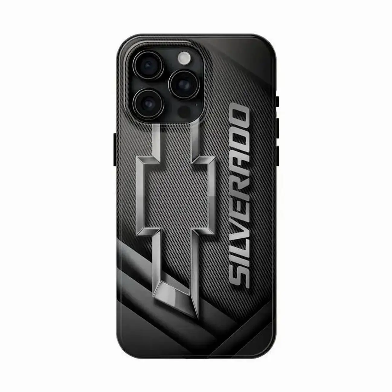 Chevy Silverado Phone Case | Truck Lover Tough Protective Cover, Compatible with iPhone 11-17 Pro Max/Plus and Samsung Galaxy S23-25