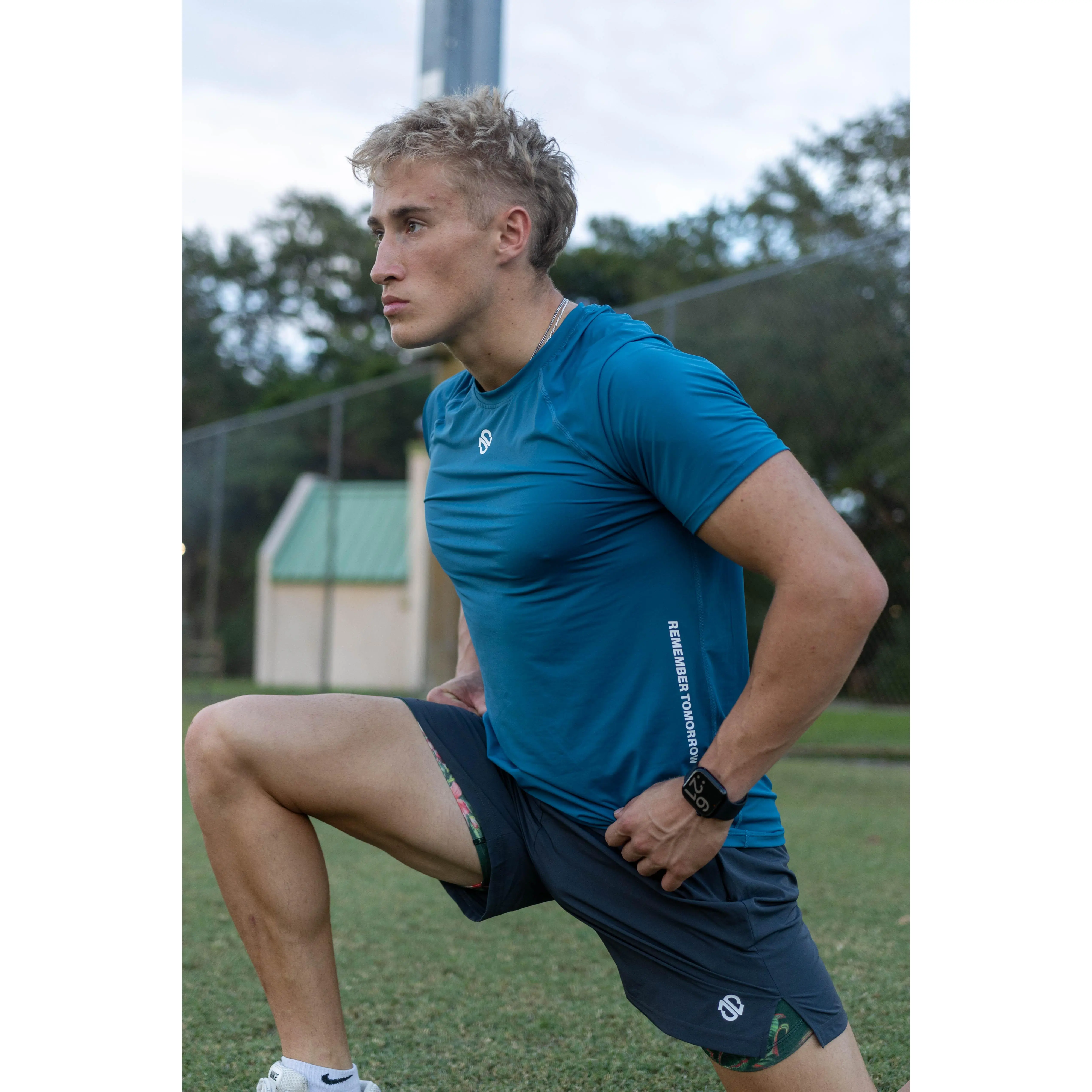 Compression Tee - Teal Green