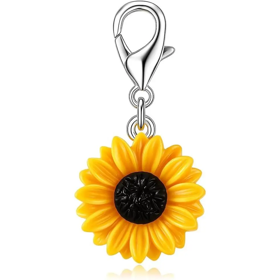 Sunflower Keychain Bag Charms for Women, Bright and Cute Accessory for Bag Charms,Sunflower Keychains Gifts for Mom,Women,Friends,Teacher