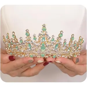 Baroque Tiara and Crown for Women  Wedding Headband Tiara Hair Accessories for Bride Birthday Prom Party