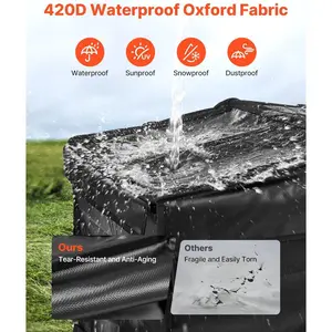 VEVOR Generator Running Cover, 34x 26x 21 Inch Waterproof Universal for Most Generators 3500-12000 Watt, Generator Tent while running with Heavy Duty Thicken 420D Oxford Fabric, GreyVEVOR Super Brand Day