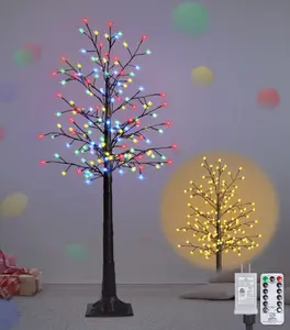 LED Tree Ball Light 5ft 176L 2 Color tree Light Decoration for Bedroom Indoor Outdoor Home Festival Party Wedding Christmas