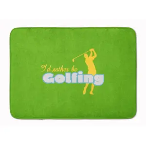Carolines Treasures  Id rather be Golfing Man on Green Machine Washable Memory Foam Mat