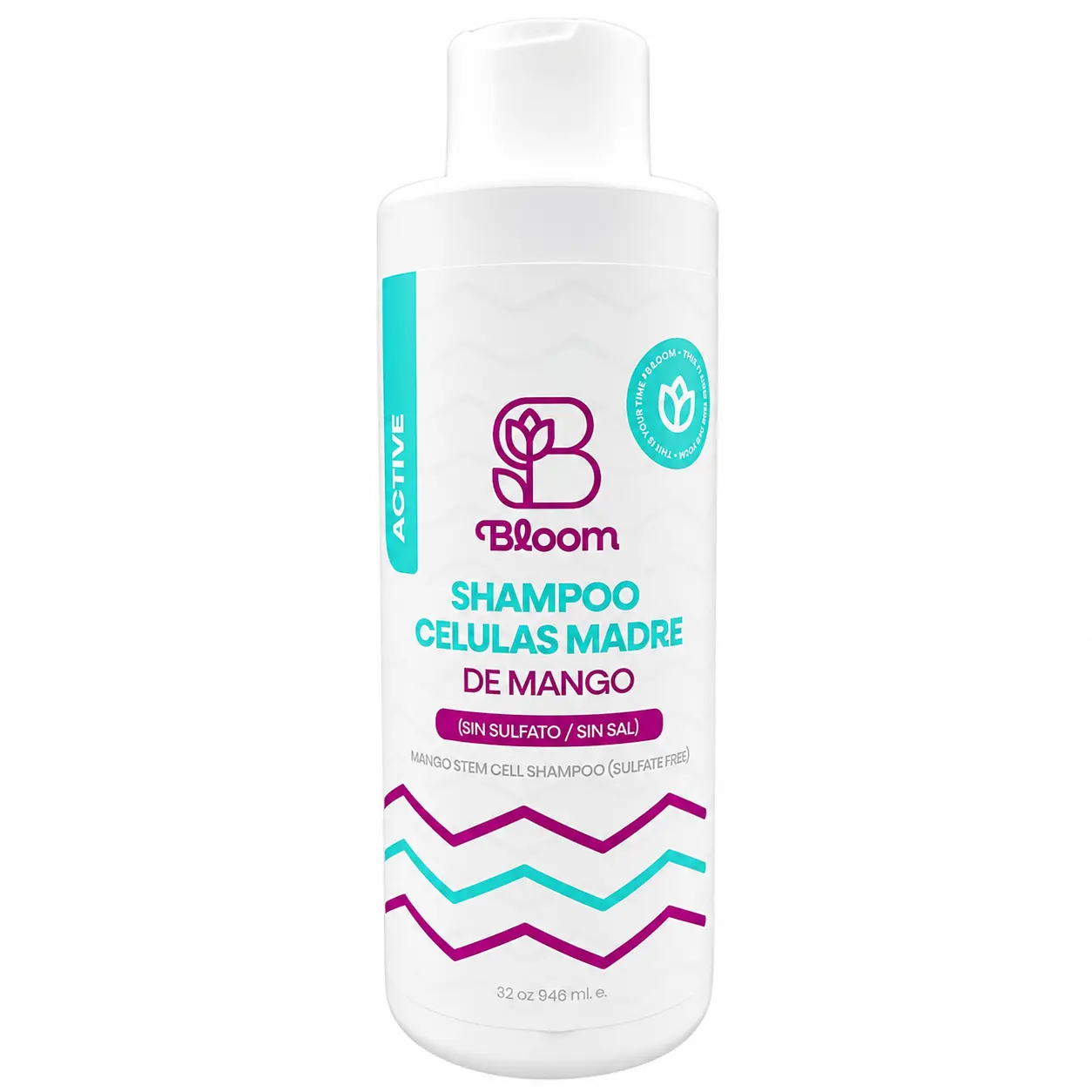 BLOOM - ACTIVE MANGO STEM CELL SHAMPOO SULFATE & SALT FREE – 32 OZ / 946 ML