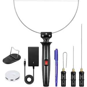 4 in 1   Set, 18W Electric Styrofoam  Tools Kit, 100-240V Hot Wire  Tool With Power Adapter For DIY Craft, Small  Project,  Carving & Digging