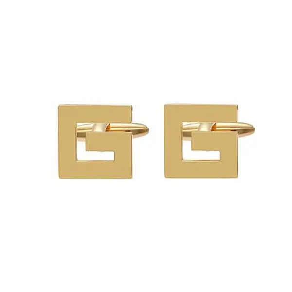 Stately Steel Men's Stainless Steel Greek Key Cufflinks