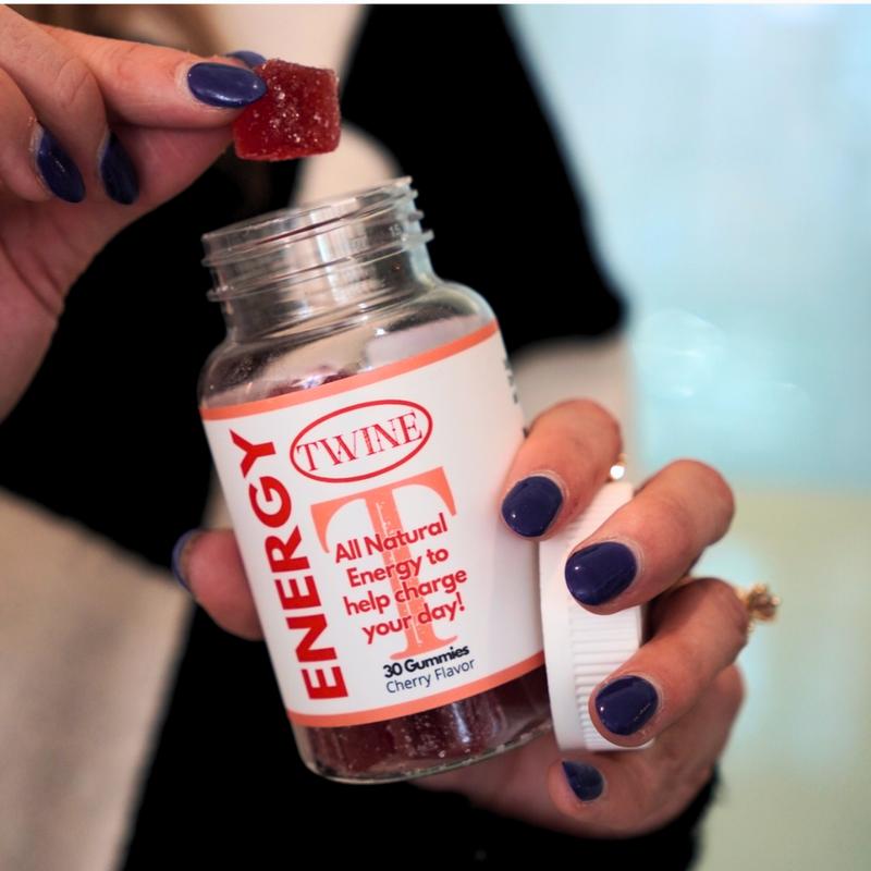 Energy Gummies with Vitamin B12, Ginseng, Gingko Biloba, Biotin, Niacin, Taurine, Zinc, Pantothenic Acid, Vitamin C, Vitamin D, and Vitamin B6-30pcs-Cherry Flavor