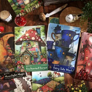 15 Sheets of Fantasy-Themed Paper, Light Weight Material with 15 Unique Patterns from Around the World, Ideal for Scrapbooking, Crafting and DIY Projects