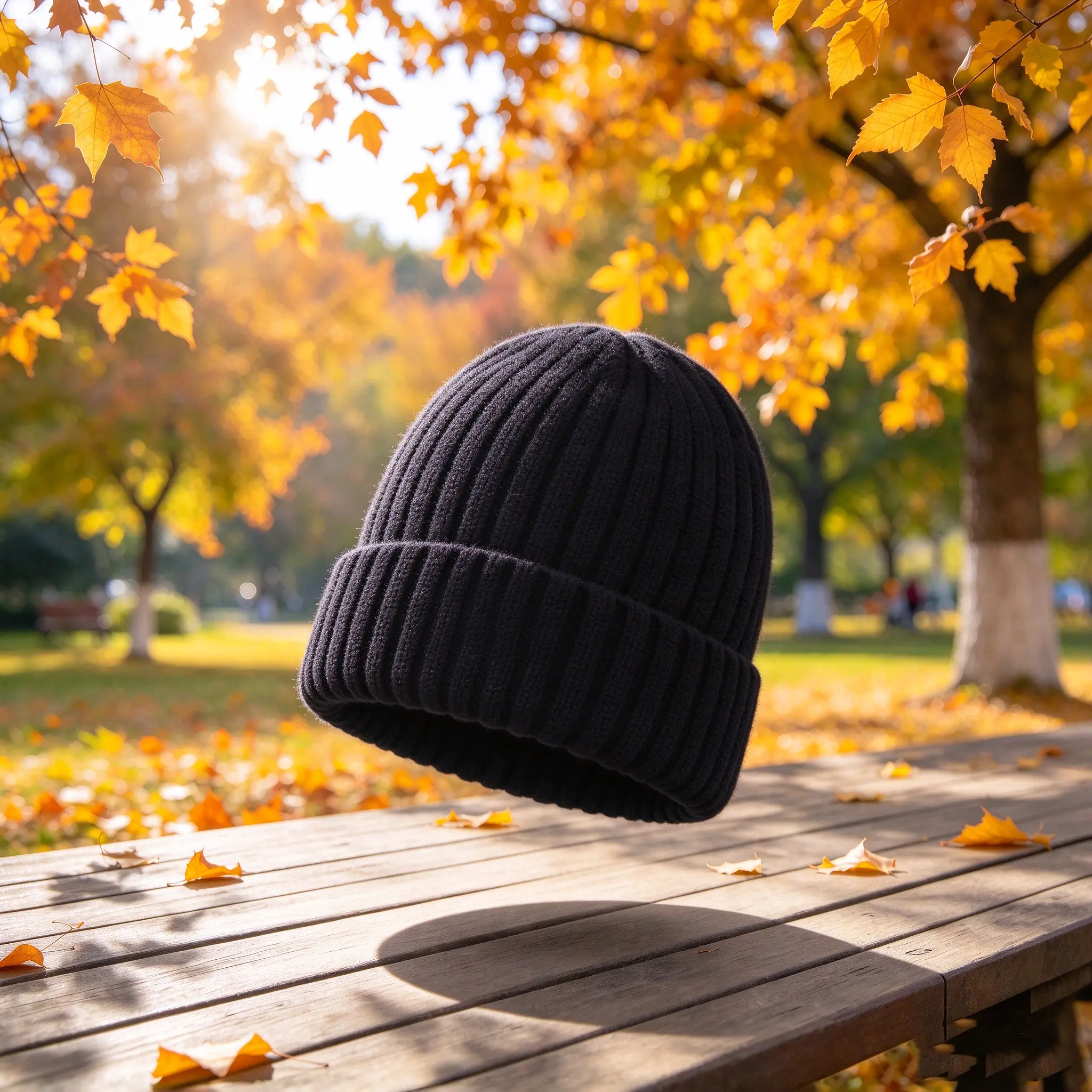 Double Layer Knit Beanie for Men & Women, Warm Thick Cuffed Winter Hat, Classic Casual Daily Wear