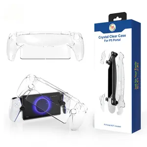 Clear PvC Protective Case For PS5 Portal Handheld Console Durable Clear PC Protective Case Anti-Slip Shockproof Cover Accessories For PS5 Portal