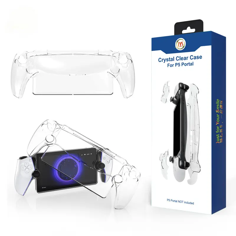 Clear PvC Protective Case For PS5 Portal Handheld Console Durable Clear PC Protective Case Anti-Slip Shockproof Cover Playstation Portal Accessories Game Console Accessories For PS5 Portal