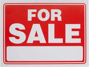 8" X 12" Sale Sign for Car and Auto Sales - Rust Free Clear and Visible Text Long Lasting