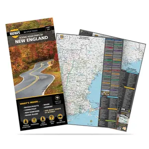 New England: 33 Scenic Road Trips on One Map