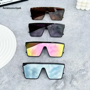 4-Pack Unisex Punk Aesthetic Oversized Sunglasses – Polarized UV400 Lenses, Sports Fashion Design, Perfect for Riding, Driving, Golf, Festival Wear & Gifting