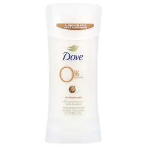 Dove 0% Aluminum Deodorant, Shea Butter, 2.6 oz (74 g) Dove 0% Aluminum Deodorant, Shea Butter, 2.6 oz (74 g)