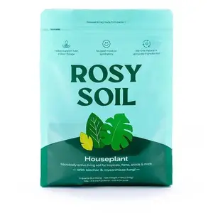 Rosy Soil Indoor Potting Mix for Plants - Nutrient-Rich, Eco-Conscious, Sustainable Houseplant Soil with Biochar & Mycorrhizae