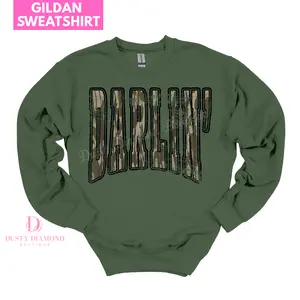 DARLIN' Camo Gildan SWEATSHIRT