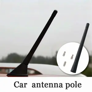 Universal Car Antenna Signal Amplifier, Black Flexible Replacement Car Antenna Rod, Antenna Rod Signal Booster, Antenna Topper, for Better Reception | Noise Reduction, Clear Sound Quality | Dedicated Car Radio Antenna Rod | Car Exterior Accessories