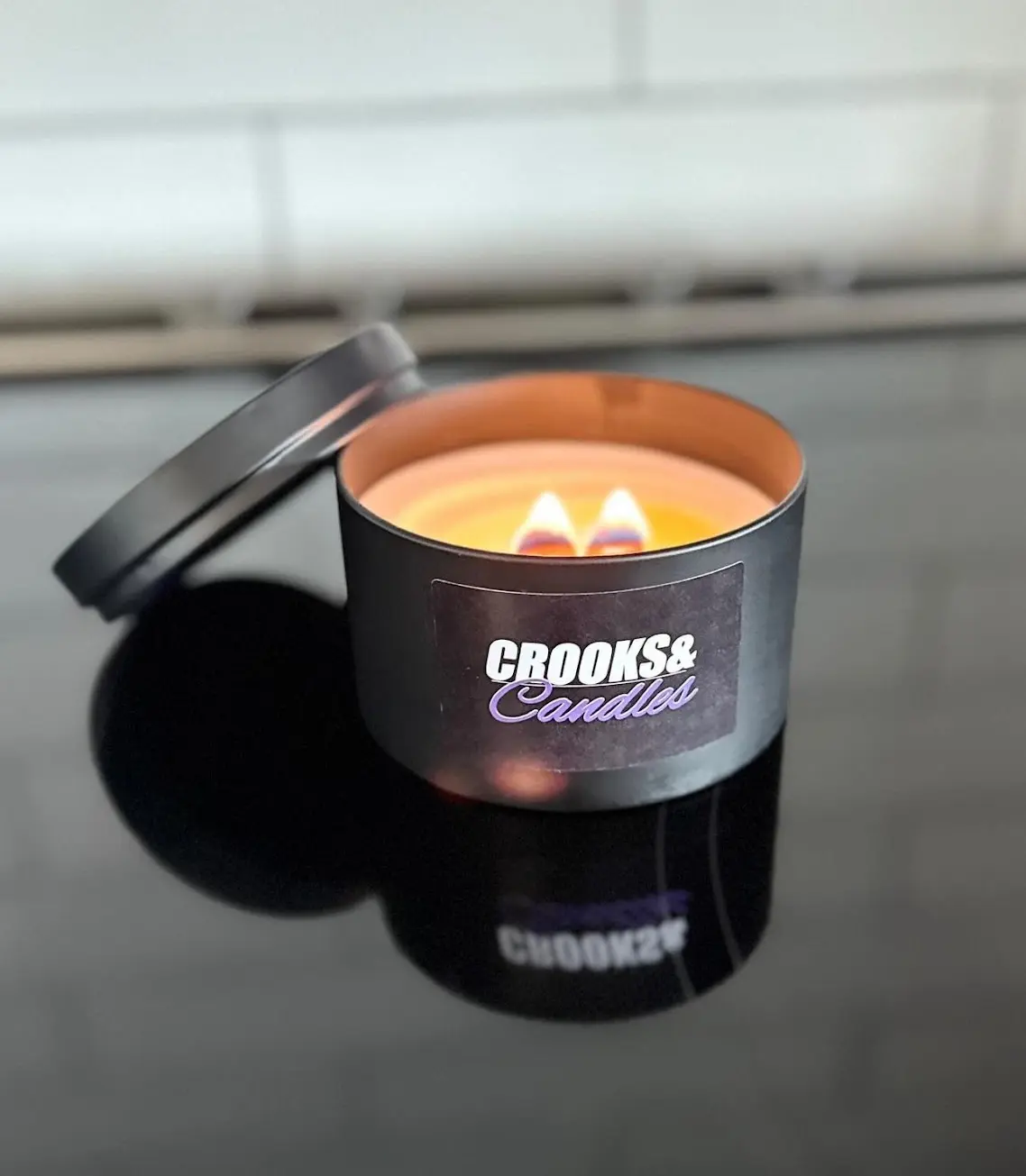 Crooks&Candles - Pop's Pecan Pie Candle - Rich Aroma of Caramelized Pecans and Cinnamon - Decor