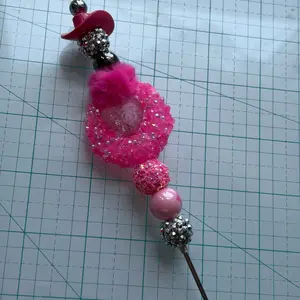 pink vaquera pokey tool,Vinyl Tool black,6 Inches Beadable Weeding Tool for Pokey Craft Projects Essential Crafting Accessory