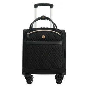 VERAGE Aphro GlideElle 14-Inch Underseat Carry On Luggage FAA Approved 360 Spinner Wheels USB Charging Port Padded Laptop Pocket Wet Dry Compartments for Women Airline Compliant