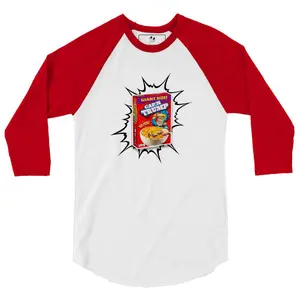 Alter Ego Donald Trump Captain Crunch Parody Fun Trendy Vintage Red Make America Great Again 2024 3/4 sleeve raglan shirt