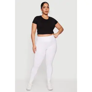 Plus Size High Waisted Cell Phone Pocket Leggings