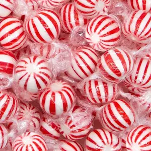 Jumbo Mint Balls 2-Pound Bag | Hard Candy with Classic Peppermint Flavor | Old Fashioned Candy for Holiday Buffets and Office Bowls | Individually Wrapped Party Favors