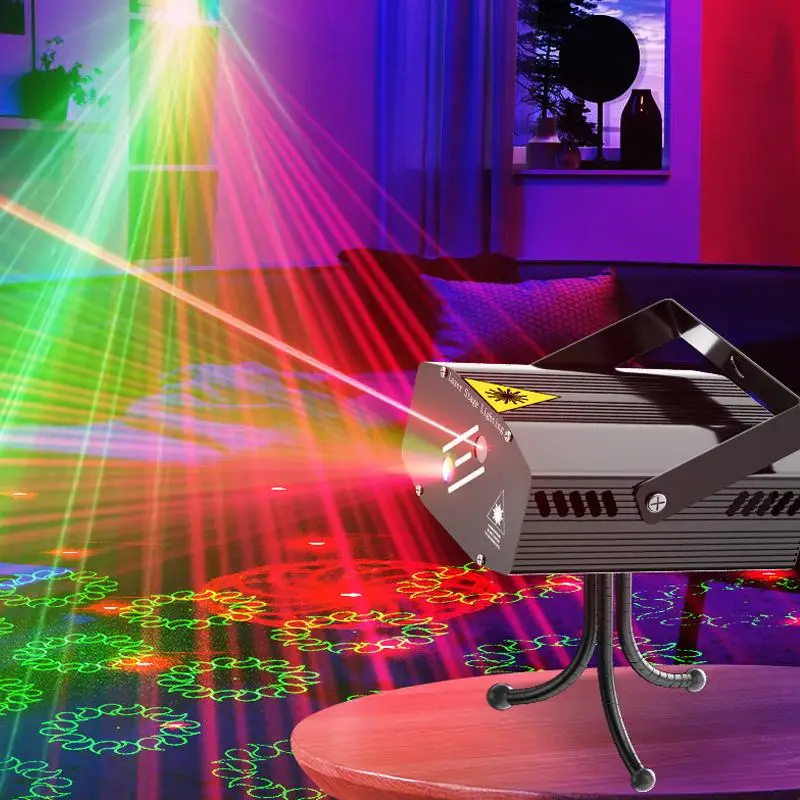Disco Laser Light, DJ Light, USB Powered Stage Light, Party Light, Suitable for Party, Entertainment Place, Living Room, Room