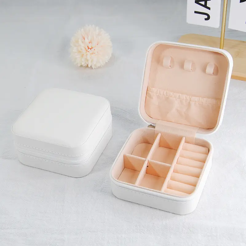 Mini Portable Jewelry Storage Case, Small Organizer for Earrings, Rings & Daily Accessories Mini Portable Jewelry Storage Case, Small Organizer for Earrings, Rings & Daily Accessories